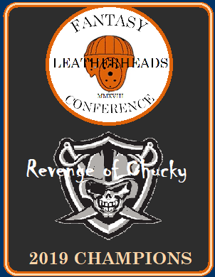 Leatherheads Fantsy Conference, 2019 Championship Banner: Revenge of Chucky